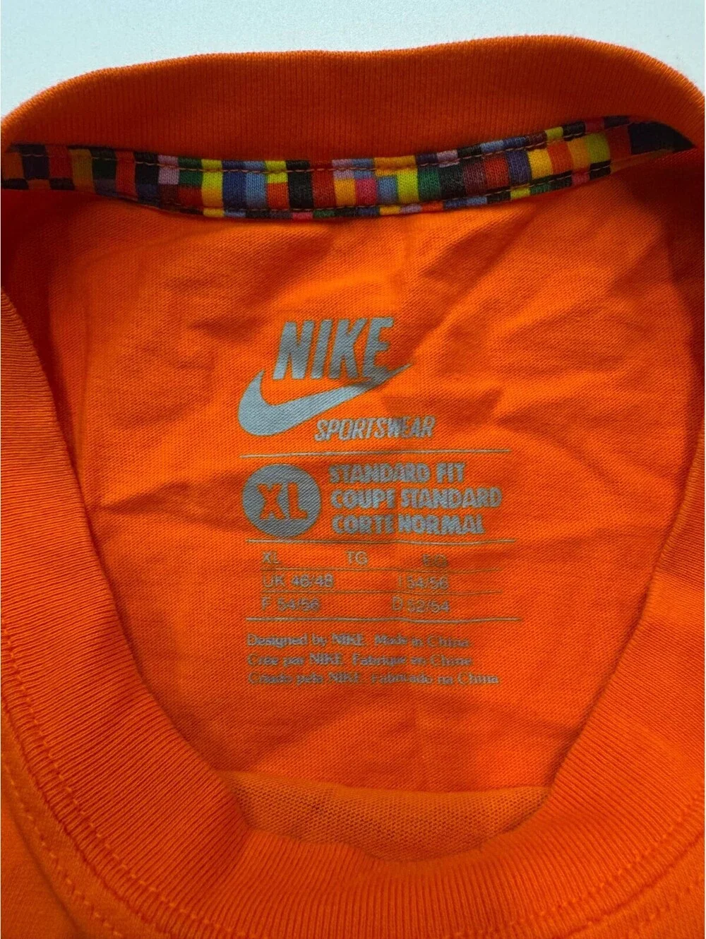Lot of 2 Nike Men’s XL Shirts Orange Graphic Tee Black Dri-FIT Soccer Top Gray